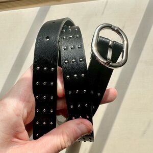 Target Black Belt with Silver Accents